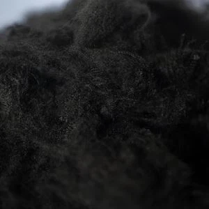 Antistatische schwarze Nylon-Stapelfaser